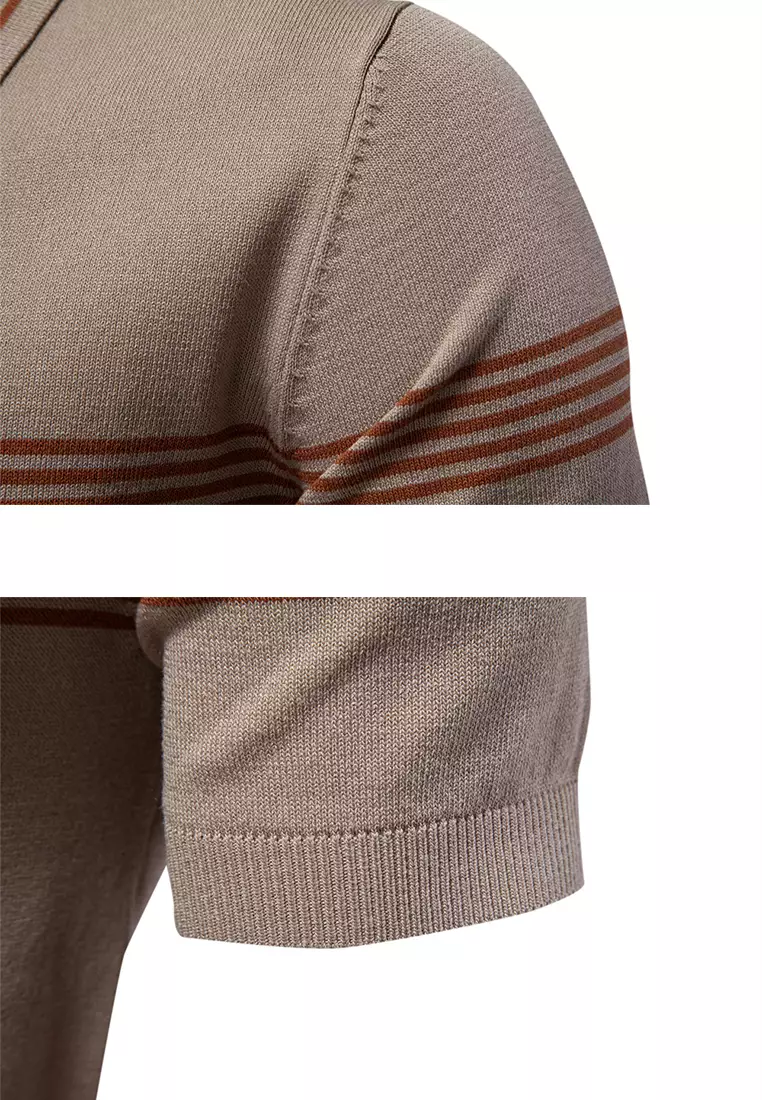 商務條紋Polo衫 AX-PSD8047