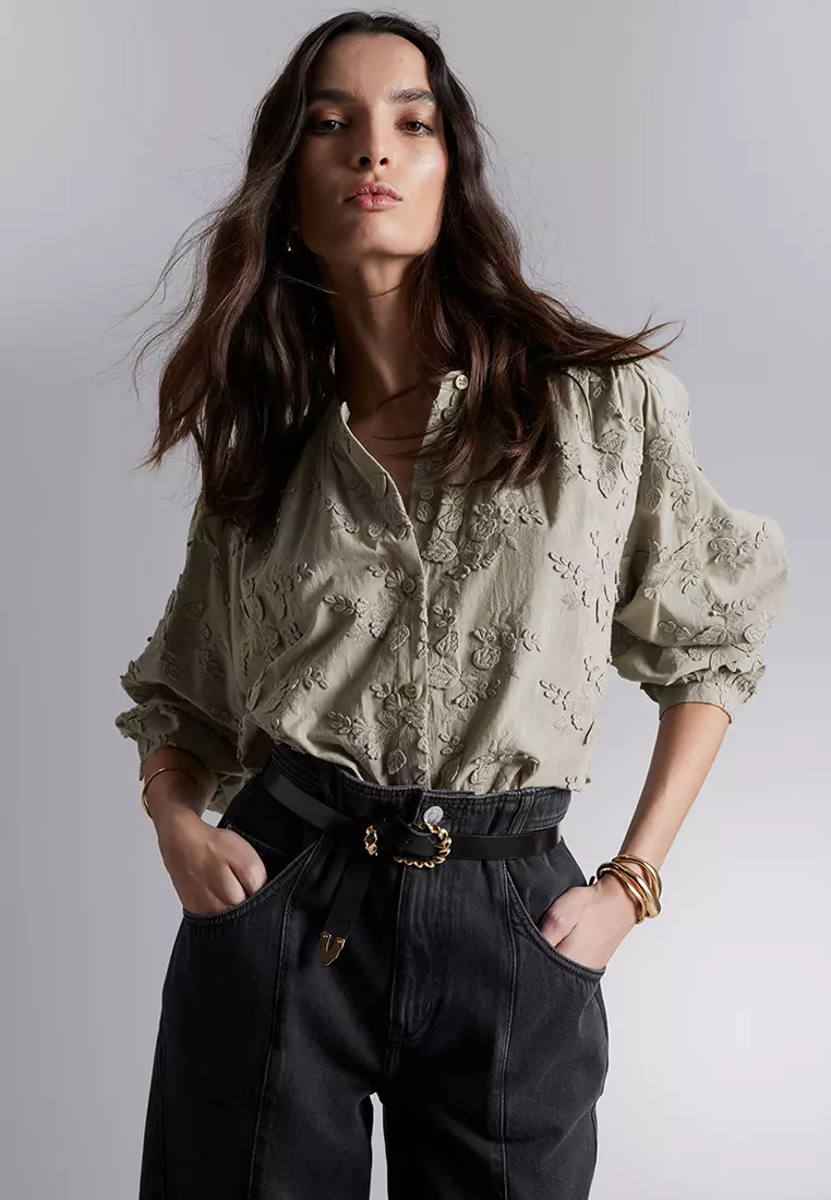 Collar blouse online outlet