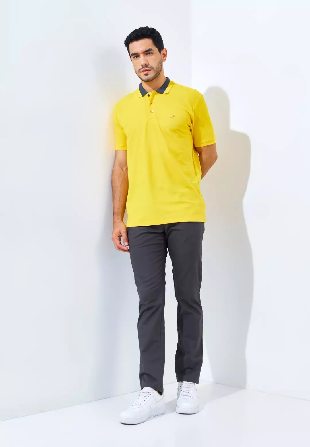 Jack Nicklaus Neo Polo Shirt Pria Regular Fit Yellow Colour Yellow