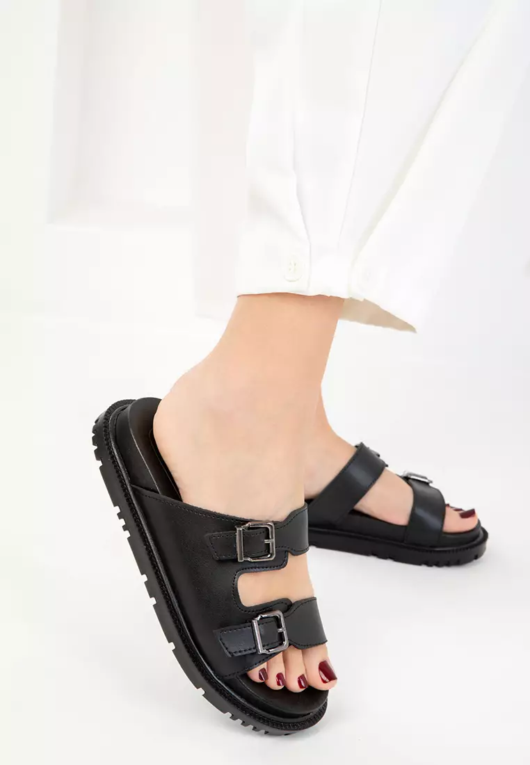 Black Women's Slipper 19193