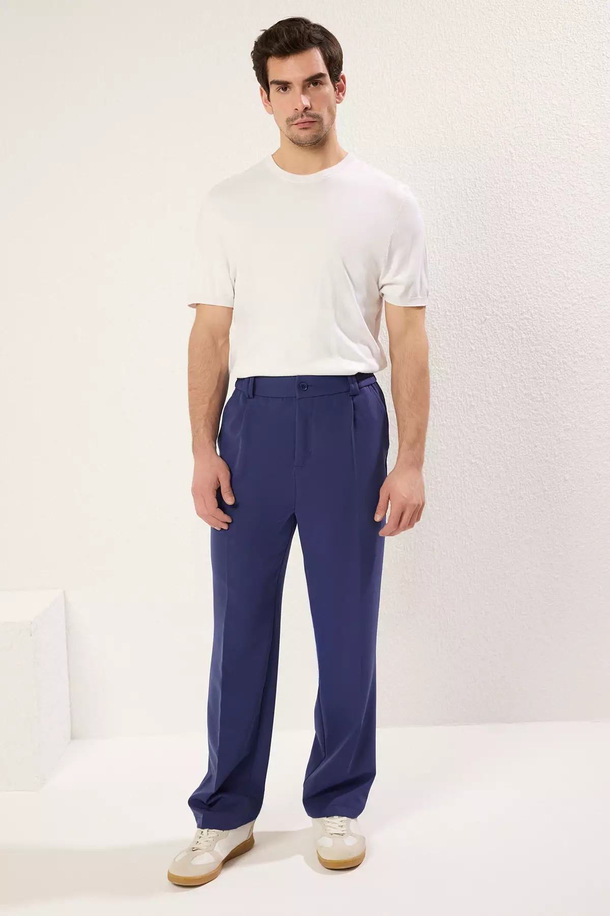 Baggy Fit Wide Leg Trousers