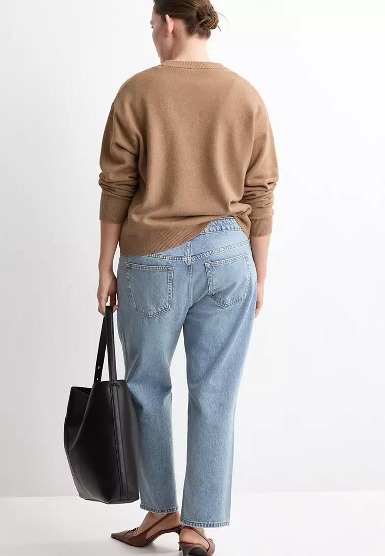 Mid-Rise Straight Jeans
