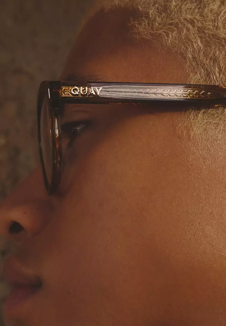 QUAY Spin Off Optical Eyeglasses - Dark Tort