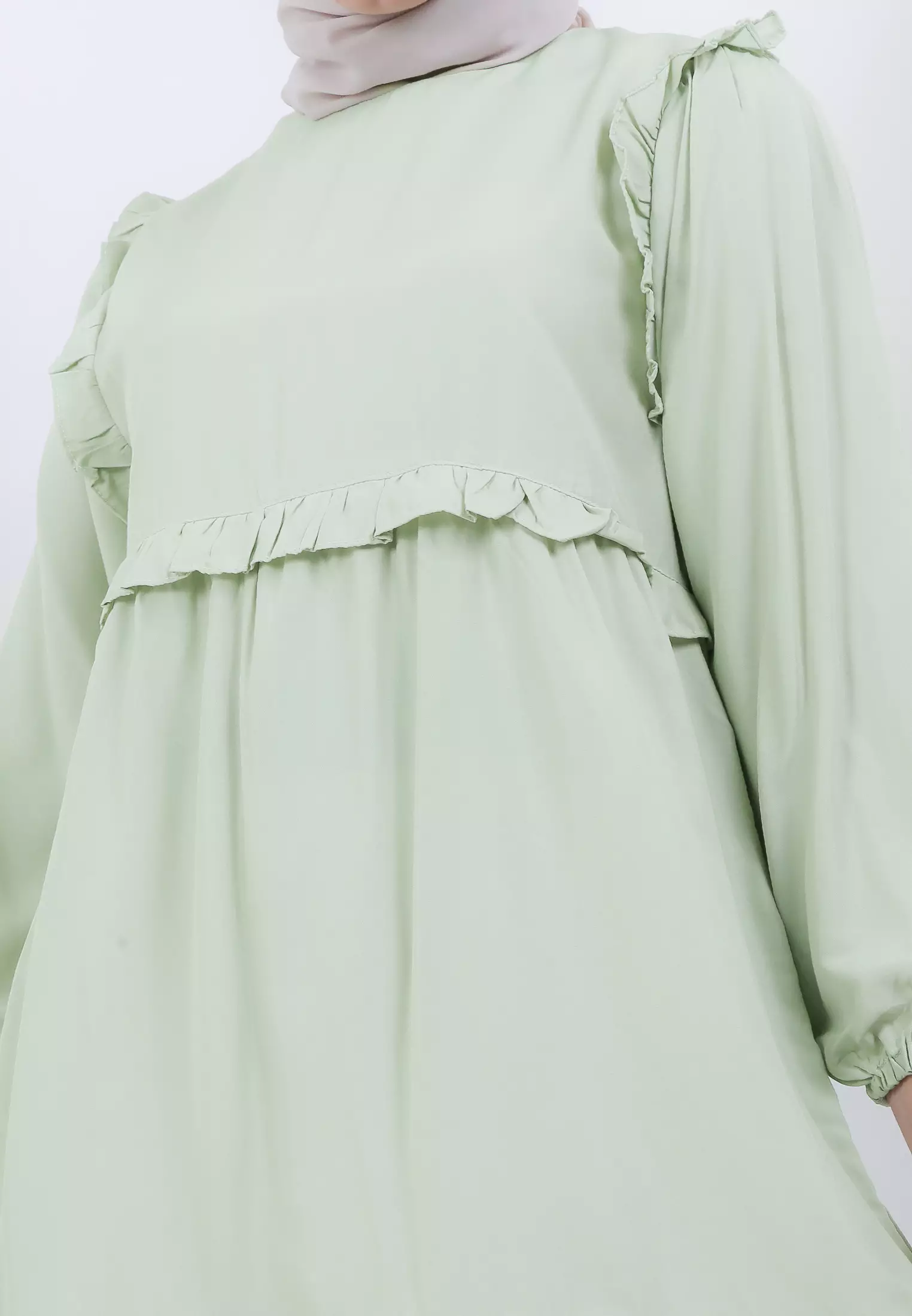 MFMW Doremi Midi Dress Gamis Green