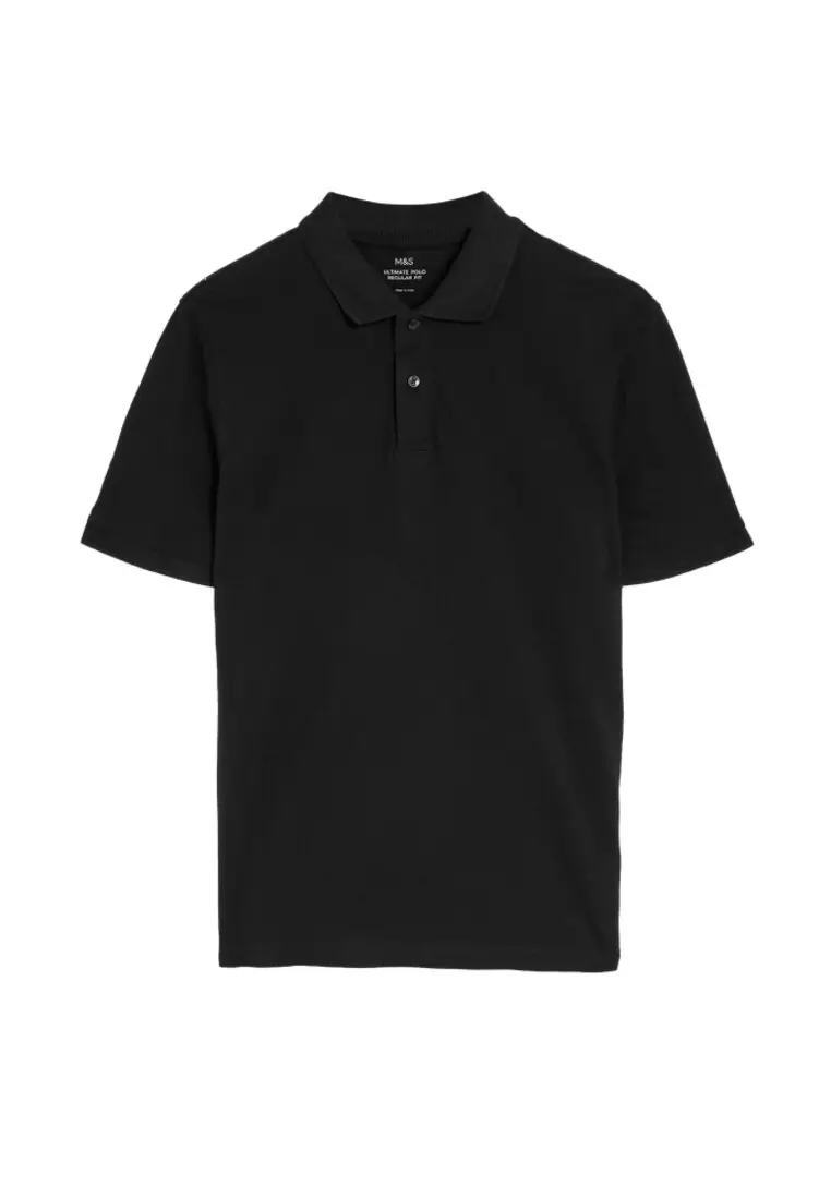M&S Collection Pure Cotton Pique Polo Shirt