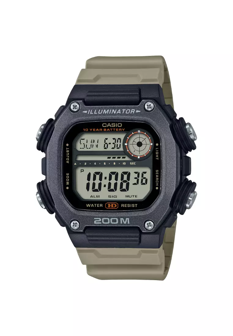 Casio khaki online watch