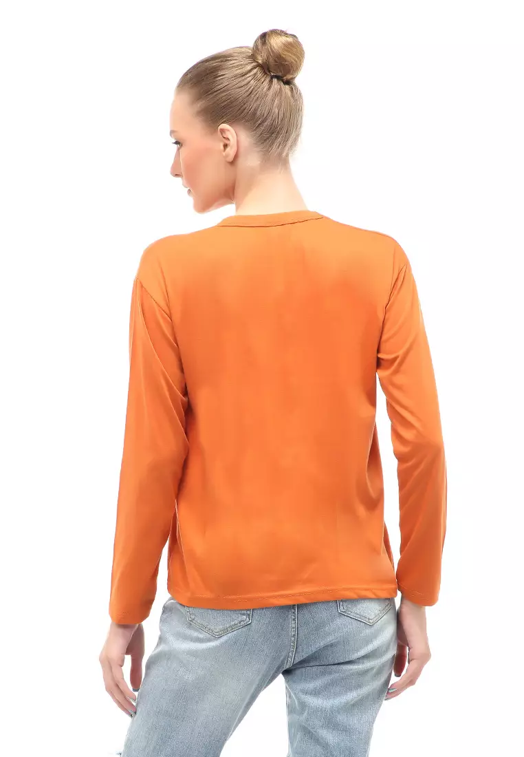 Heller Kaos Atasan Wanita Oversize Motif Print Short Sleeves Relaxed Fit - Lepan Bata