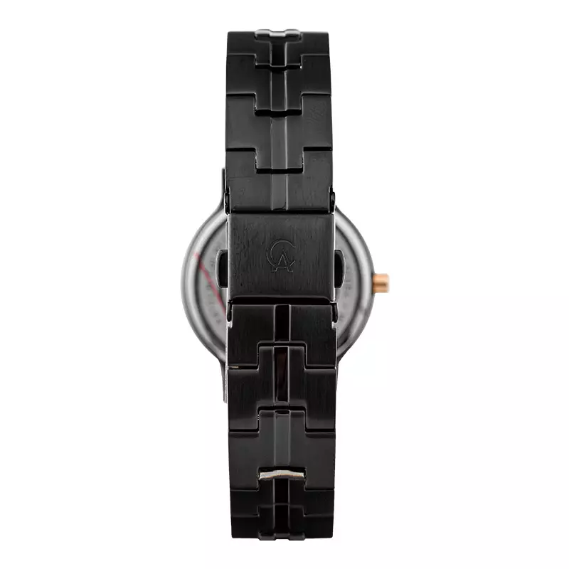 Jam Tangan Wanita Alexandre Christie Asteria AC 8410 LH BIPBA Black Dial Stainless Steel Strap