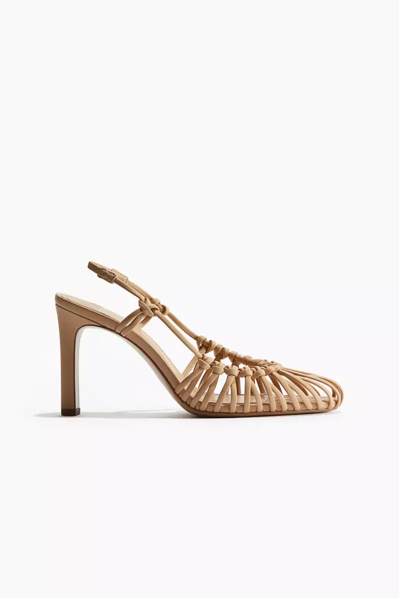Discount on H&M  shoes - SKU: Knotted heeled slingbacks