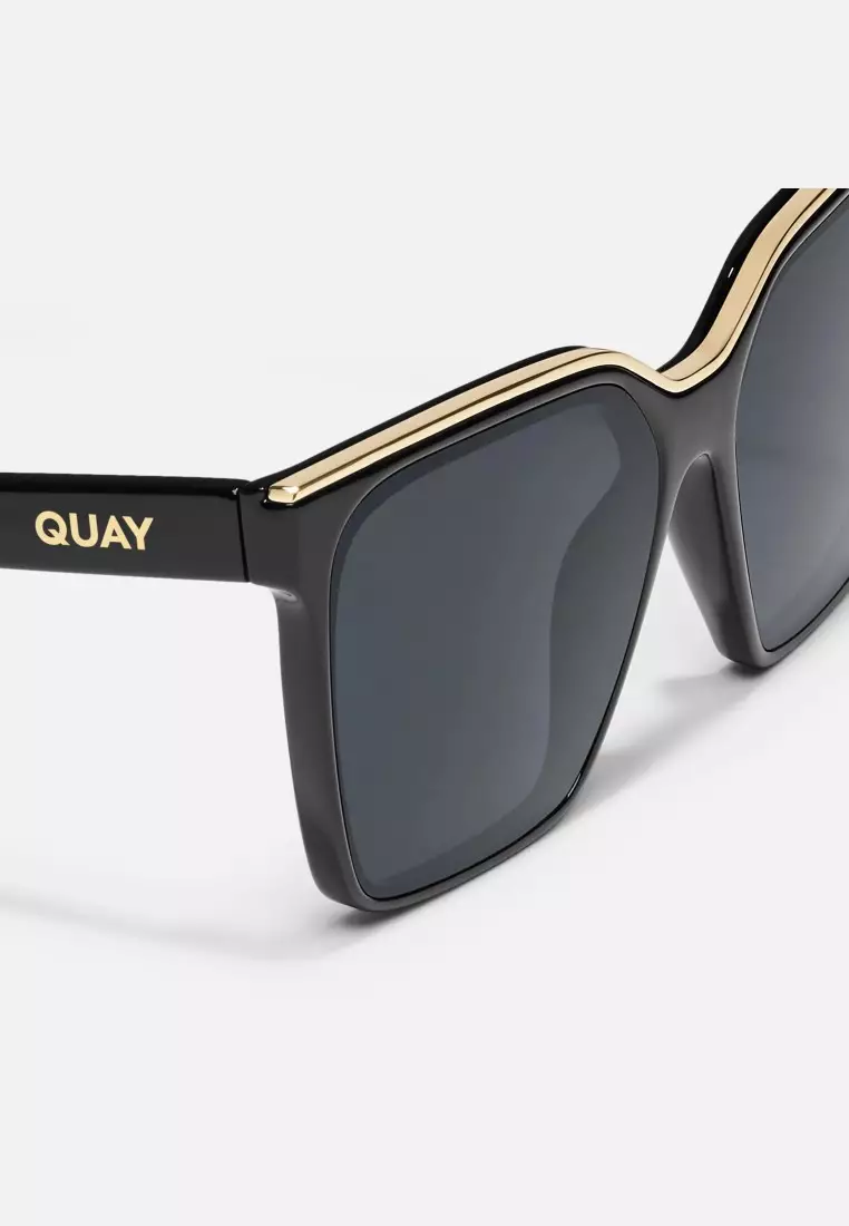 Level Up Sunglasses - Black Gold/Smoke