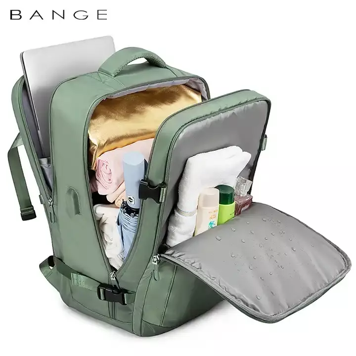 Bange BG1801 Tas Ransel Laptop Kerja Backpack Travel pria 15.6 Inch - GREEN