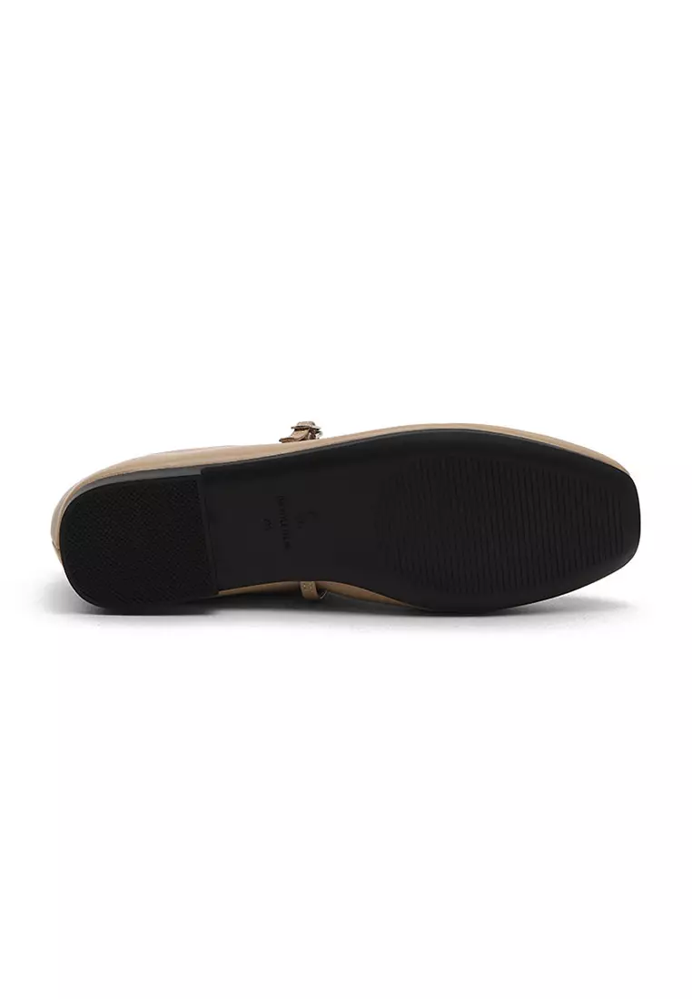 Nhibre Maryjane Flats (1cm) - Beige