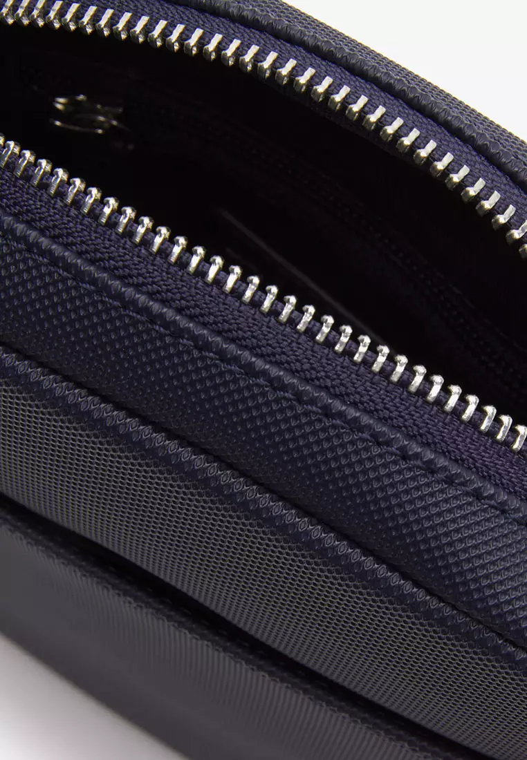Buy Lacoste Men s Classic Petit Piqu Vertical Zip Bag Online