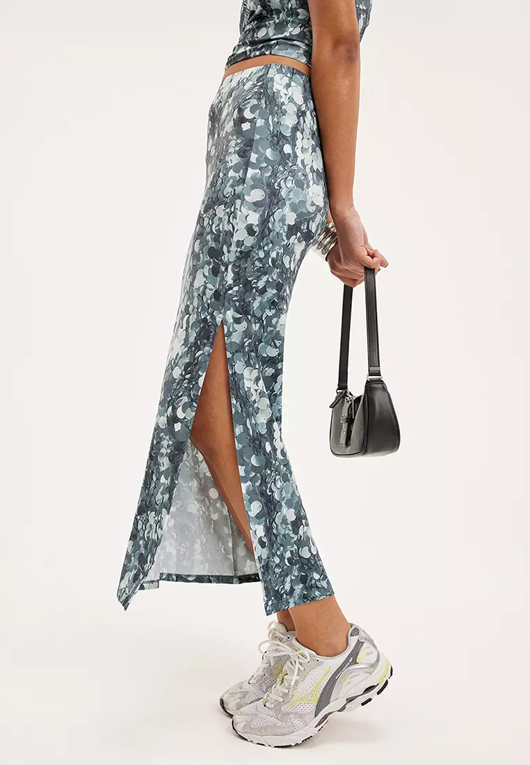 Fitted maxi skirt store