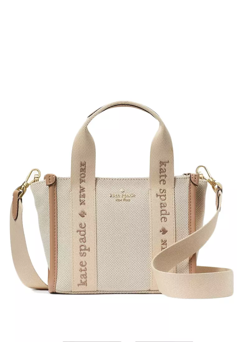 Buy Kate Spade Kip Canvas Mini Tote - Beige 2026 Online | ZALORA