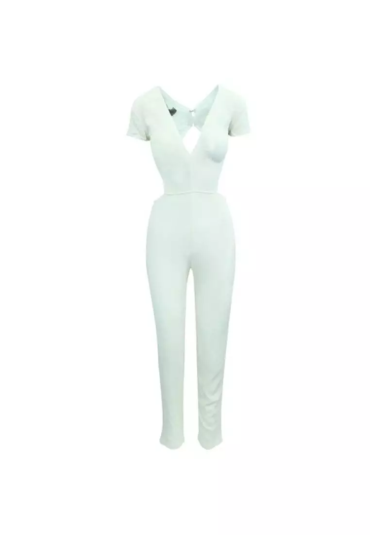 Reformation outlet white jumpsuit