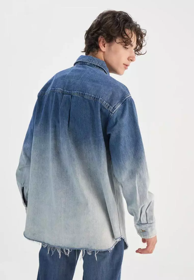 Levi's® 牛仔寬鬆剪裁漸變襯衫 | 男裝
