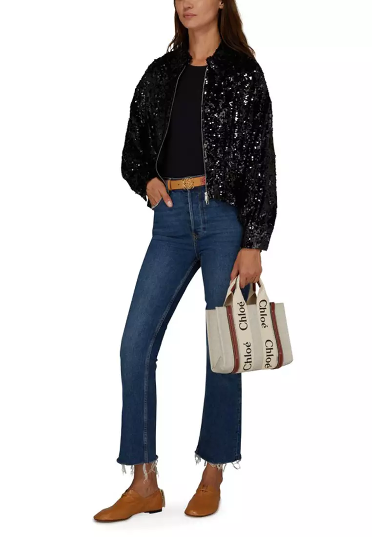 Small Woody Tote Bag White Brown CHC22AS397I2690U