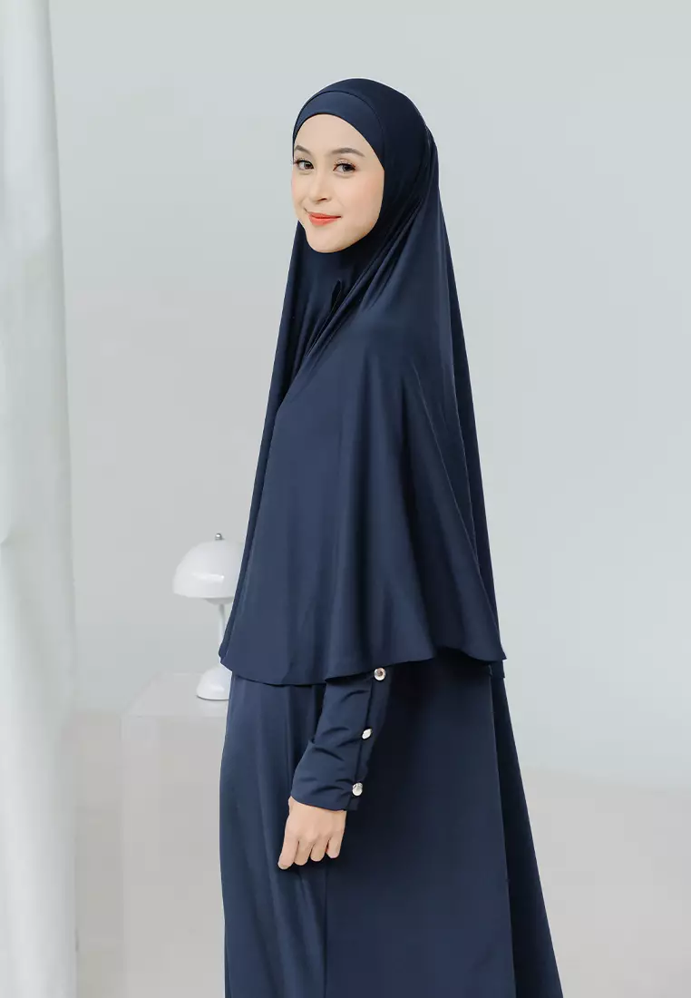 Hafisa Abaya Set Navy
