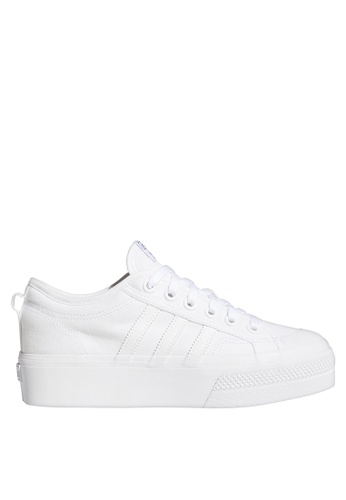 ADIDAS white originals nizza platform shoes FE076SH89A95F1GS_1