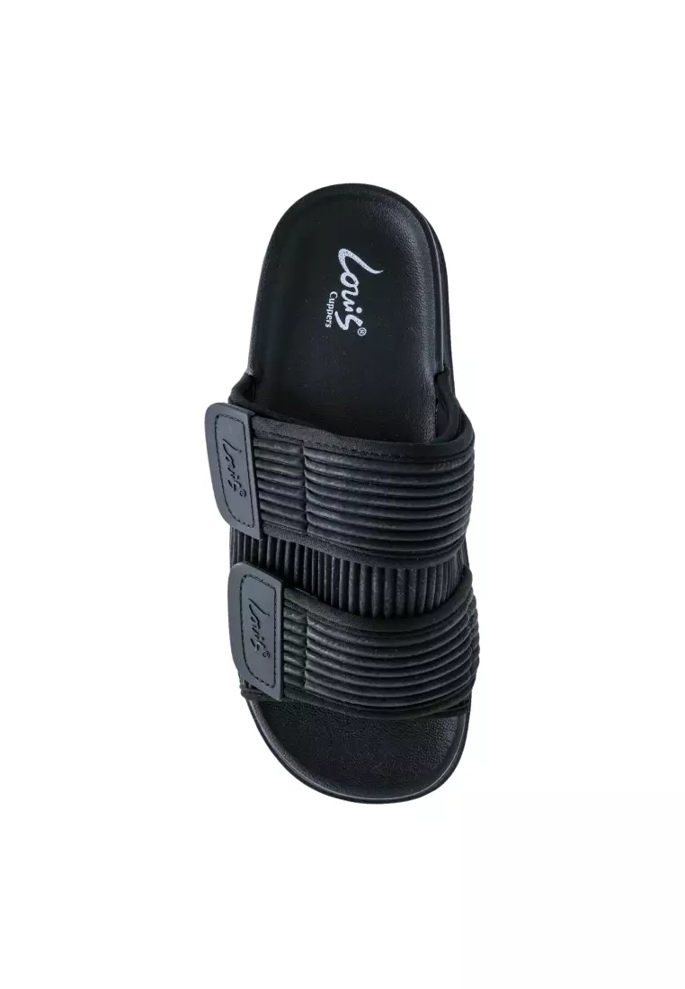 Men Slip On Faux Leather Classic Casual Sandals - 260141280