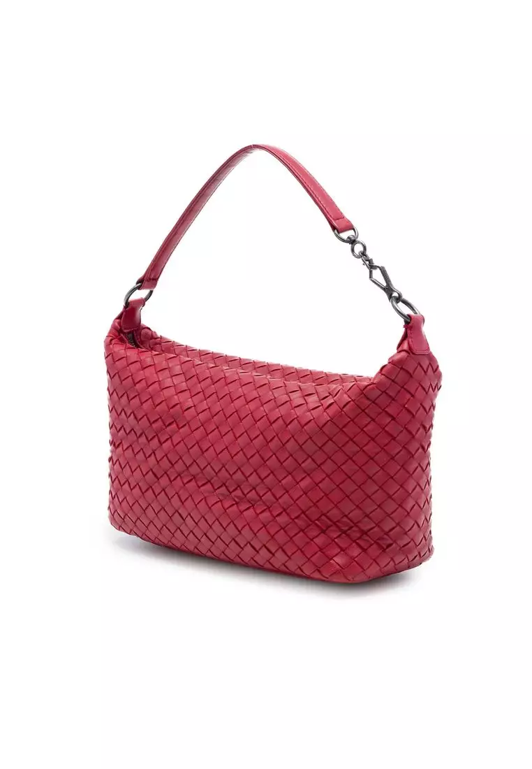 Pre-Loved Bottega Veneta Nappa Intrecciato Shoulder Bag