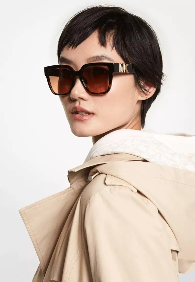 Women Square Frame Brown Sunglasses, UV Protection - MK2170U