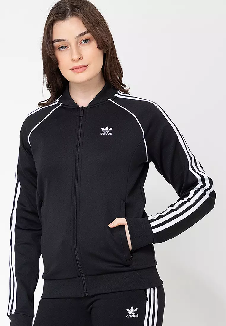 Adidas originals superstar on sale track top navy