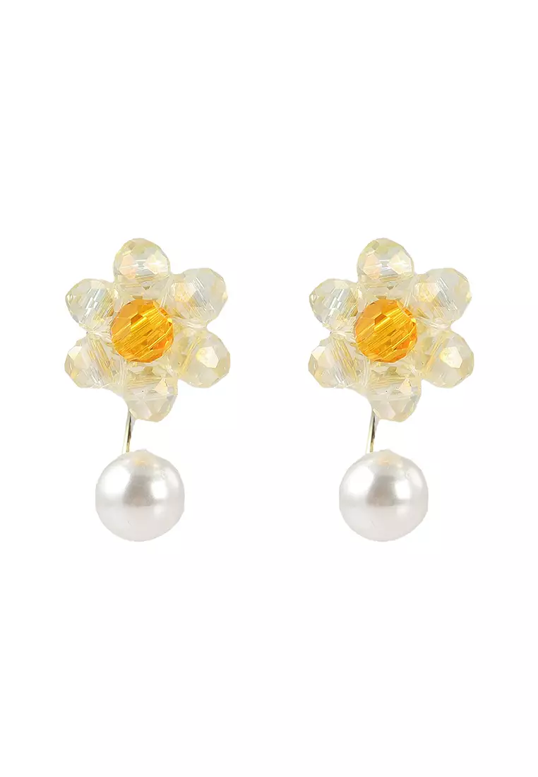 Dangle gem earrings best sale