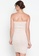 Heather Clothing beige Hot Mesh Ruched Bustier Dress 6FBFCAA2870E00GS_2