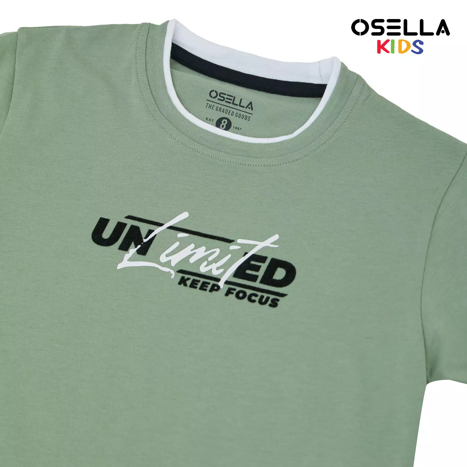 [NEW] Osella Unlimited Print T-shirt In Laurel Green 2274400319 |  Kaos Anak Laki-Laki