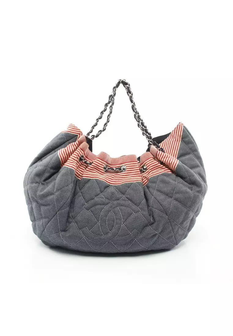 Red and silver bag on sale