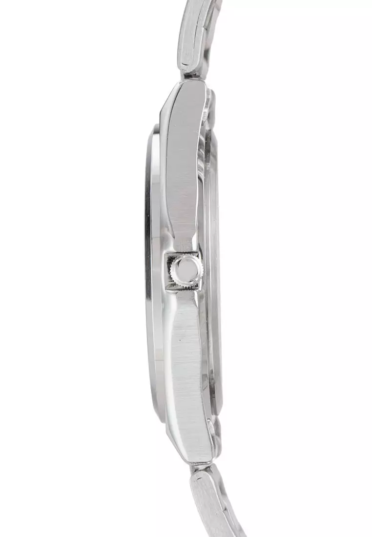 Casio Jam Tangan Pria - Silver Black - Stainless Steel - MTP-1130A-1ARDF