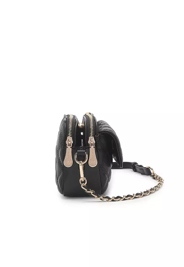 Women's Shoulder Bag / Sling Bag / Crossbody Bag - Black