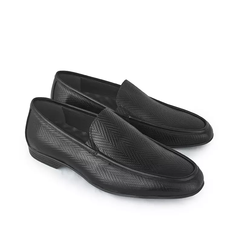 Sepatu Pria Casual Loafer Moccasin Gino Mariani Almer Black