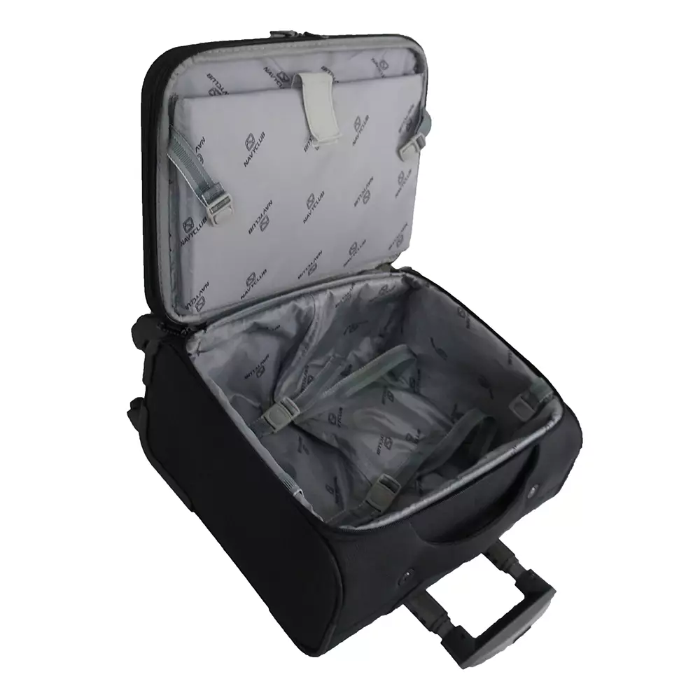 Navy Club Futura Koper Kabin SoftCase - 4 Roda Putar TSA Lock With Laptop Case - Size 16 Inch