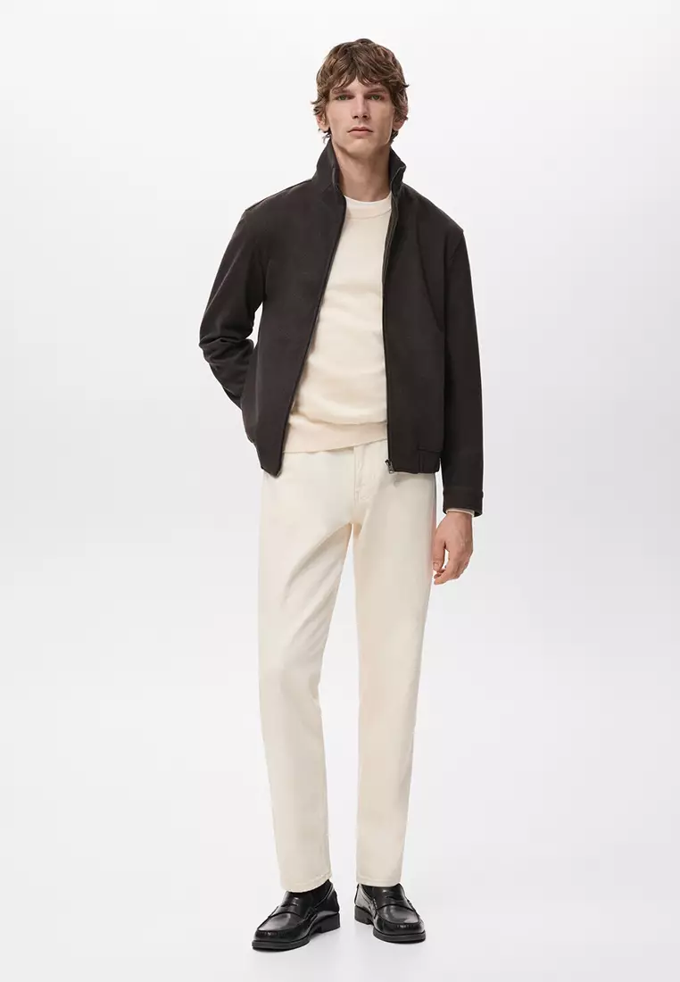 Regular-Fit Jacket with Zip
