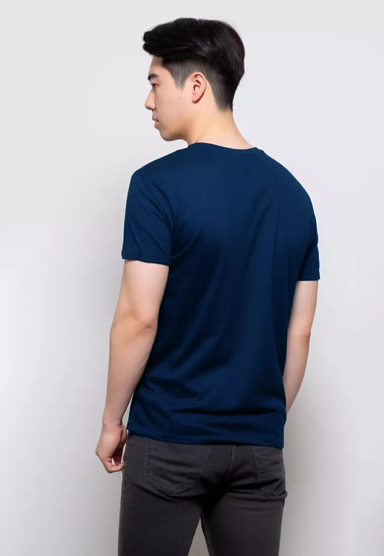 MTF14 3lines black nvy kaos pria