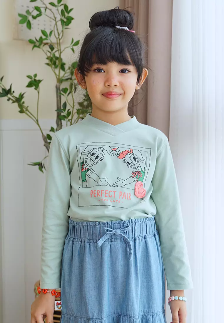 Rok Panjang Katun Anak Biru/ Maxi Denim Chambray Skirt Blue/ Daisy Too Cute