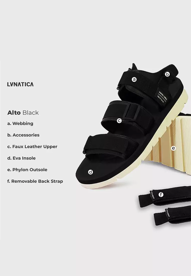 Alto Black Mountain Sandals
