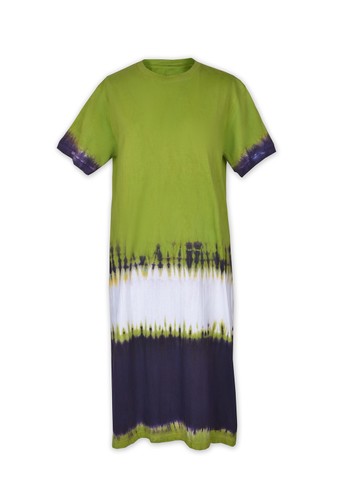 Lakon Indonesia green Lakon Indonesia - T-Shirt Dress Tie Dye Green 0061DAA6C90266GS_1