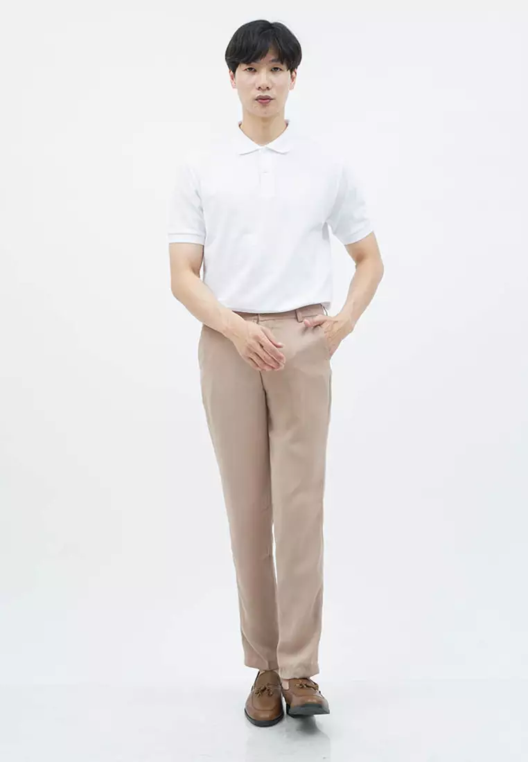 polo shirt baju kaos kerah polo slim houseofcuff putih