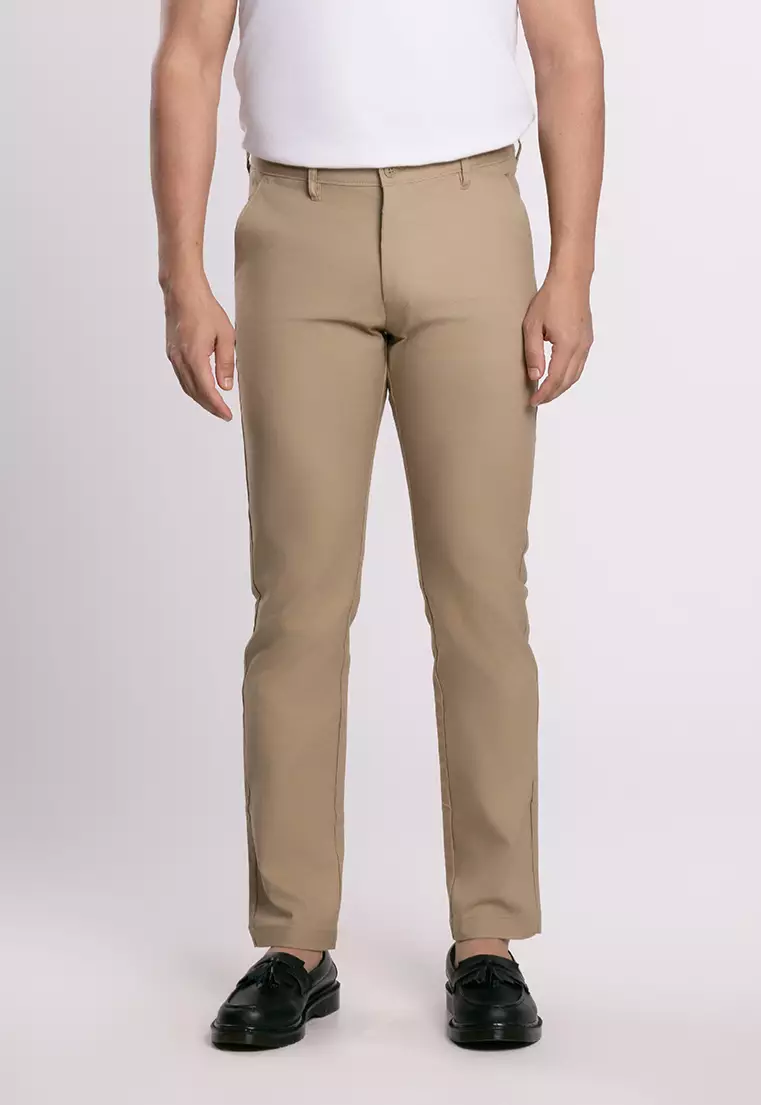 MOC Celana Panjang Chinos Pria Slim Fit BARNIE-KHAKI