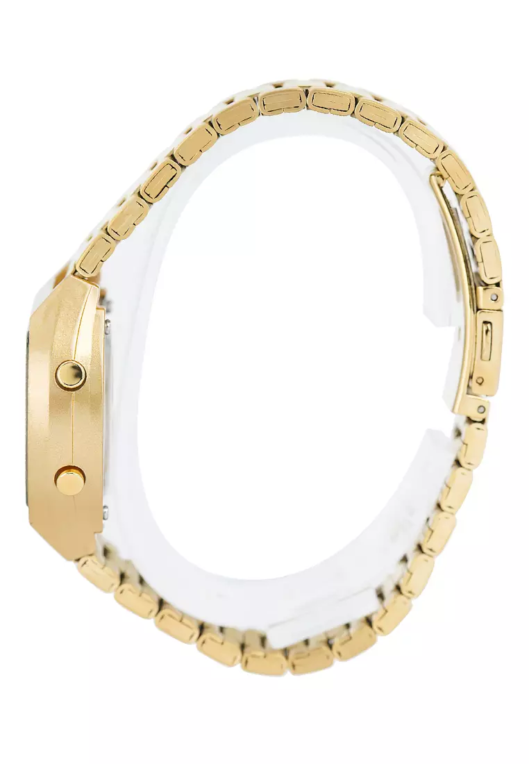 Jam Tangan Wanita Alexandre Christie Digi AC 9384 LHBGPIV - Gold - Stainless Steel