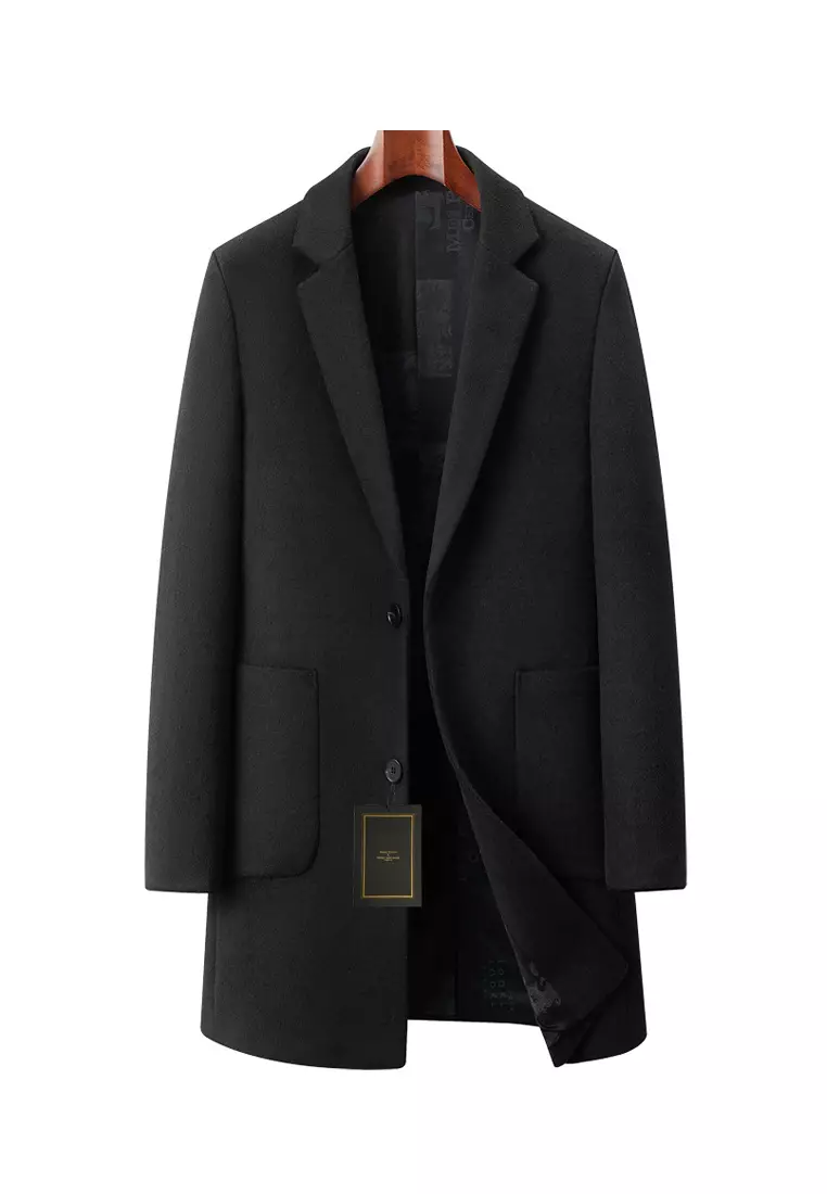 HAPPY FRIDAYS Single-Breasted Wool Trench Coats LB886