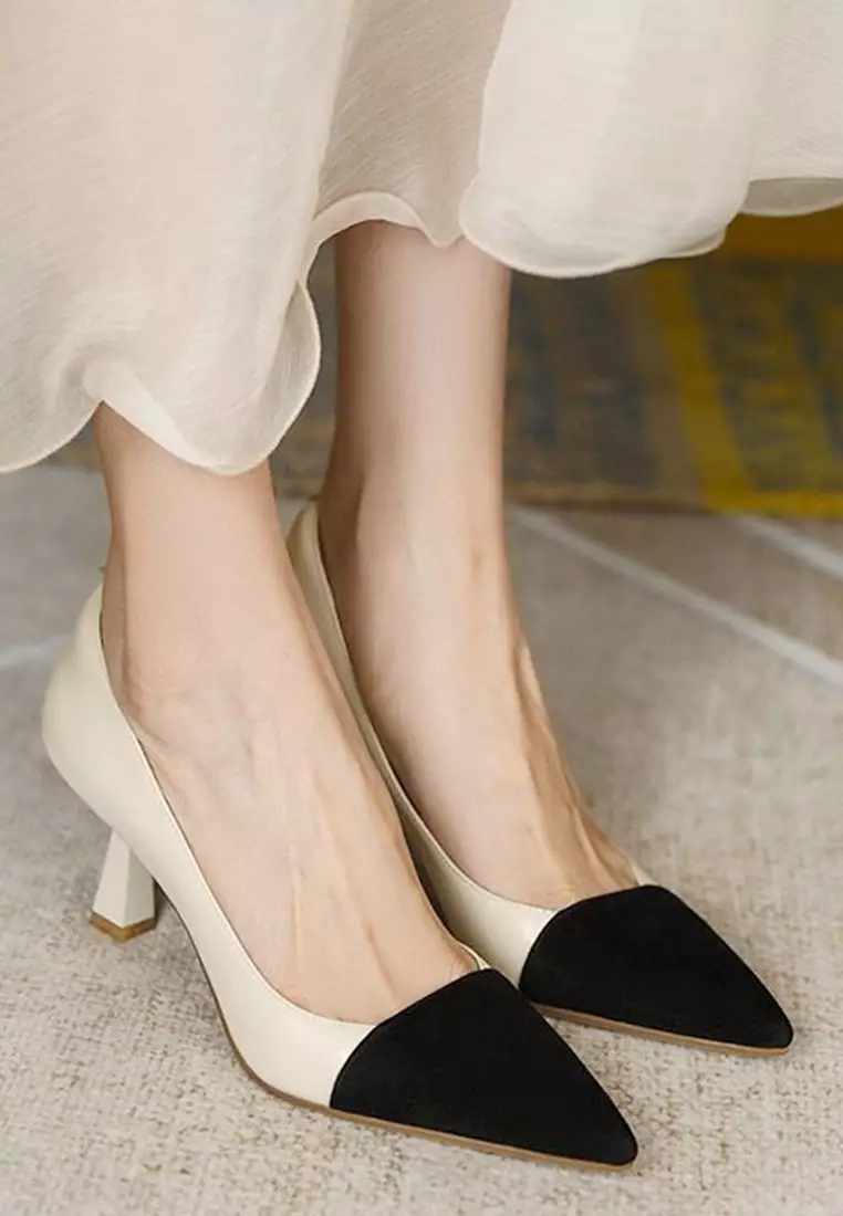 White color heels hot sale