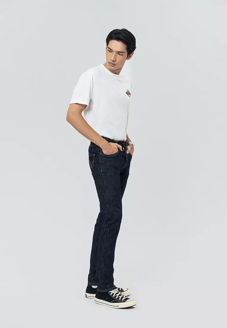 802 Slim Fit Twill Stretched Jeans DARK NAVY Celana Denim Pria
