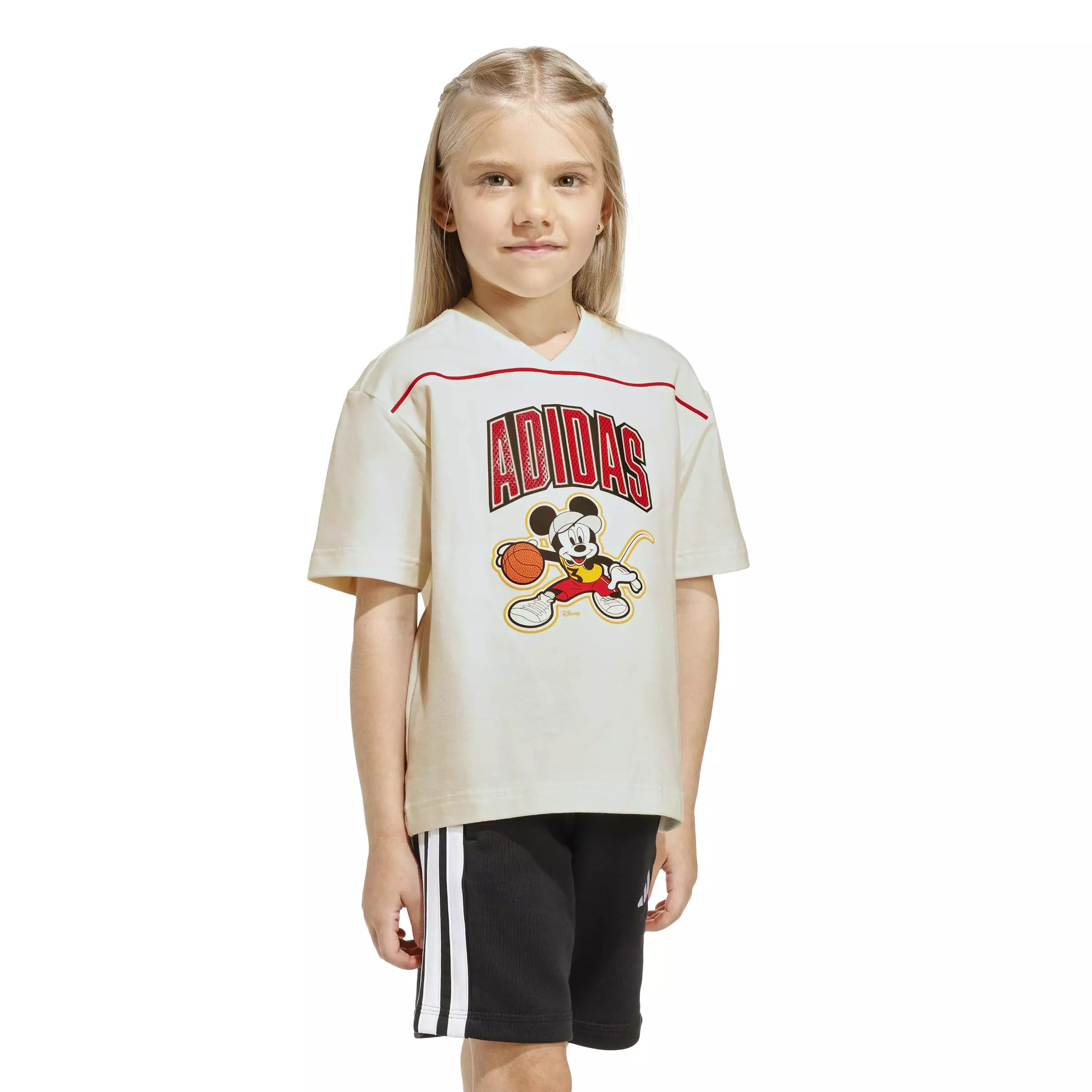 ADIDAS Disney Mickey Mouse T-Shirt JZ7673 - Kaos Anak (Putih)