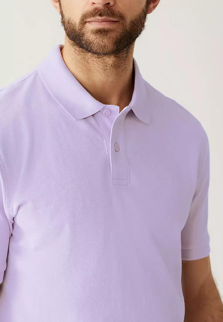 Pure Cotton Pique Polo Shirt