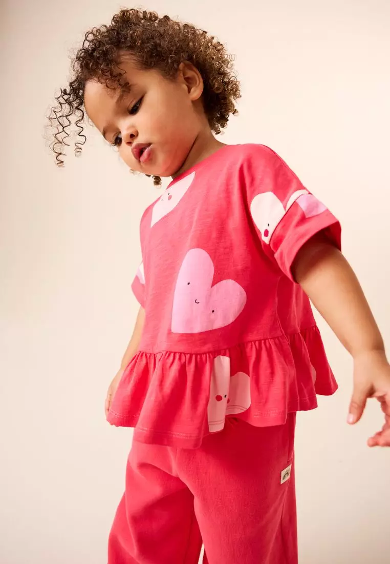 Short Sleeve Peplum T-Shirt Standard